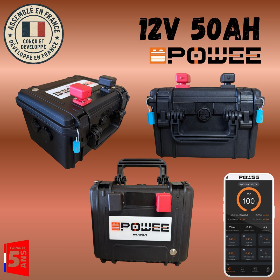 batterie lithium pêche Powee test