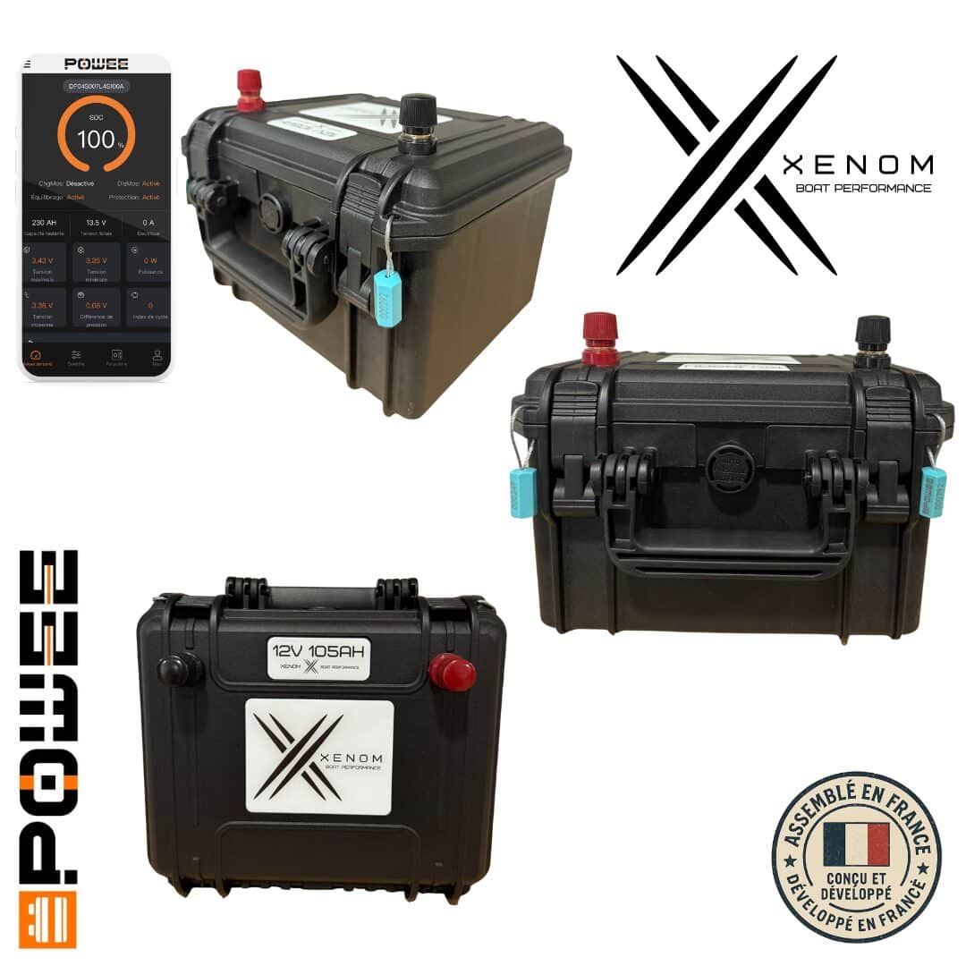 Batterie lithium pêche nautisme Powee